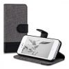 Husa Apple iPhone 5 / iPhone 5s / iPhone SE, Textil, Gri, 35222.22