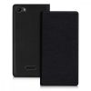 Husa Wiko Fever, Piele ecologica, Negru, 35967.01