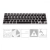 Husa pentru tastatura Apple MacBook Air 13''/MacBook Pro Retina 13''-15'' (to mid 2016), Kwmobile, Negru, Silicon, 36293.01