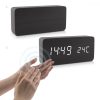 Ceas digital din lemn cu alarma, umiditate, temperatura, 37279