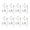Set 8 Manere pentru fereastra cu blocare, Kwmobile, Alb, Aluminiu, 37356