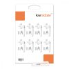 Set 8 Manere pentru fereastra cu blocare, Kwmobile, Alb, Aluminiu, 37356