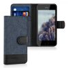 Husa Apple iPhone 5 / iPhone 5s / iPhone SE, Textil, Albastru, 35222.17