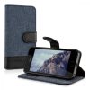 Husa Apple iPhone 5 / iPhone 5s / iPhone SE, Textil, Albastru, 35222.17