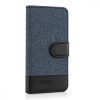 Husa Apple iPhone 5 / iPhone 5s / iPhone SE, Textil, Albastru, 35222.17