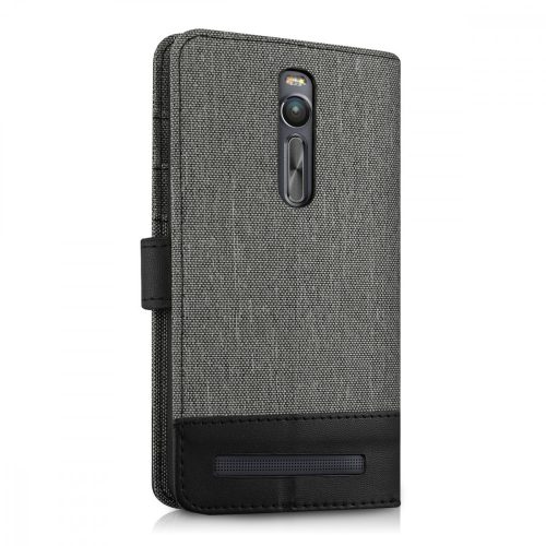 Husa Asus Zenfone 2, Textil, Gri, 37520.22