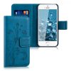 Husa Apple iPhone 5 / iPhone 5s / iPhone SE, Piele ecologica, Albastru, 20207.16