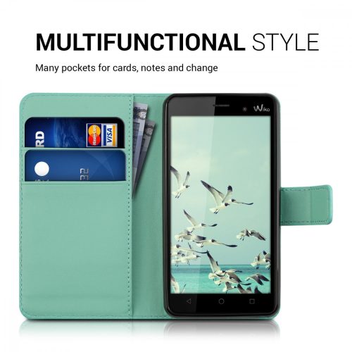 Husa Wiko Lenny 3, Piele ecologica, Verde, 37334.71