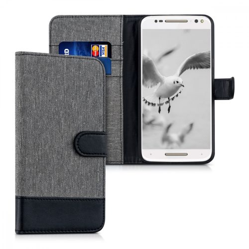 Husa Motorola Moto X Style, Textil, Gri, 38313.22