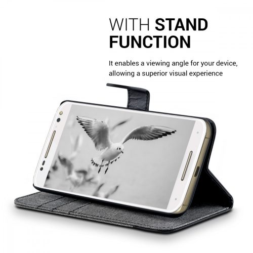 Husa Motorola Moto X Style, Textil, Gri, 38313.22