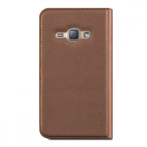 Husa Samsung Galaxy J1 (2016), Piele ecologica, Maro, 38403.54