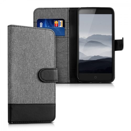 Husa ZTE Blade V7, Textil, Gri, 38682.22