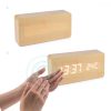 Ceas digital din lemn cu alarma, umiditate, temperatura, 38876