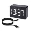 Ceas digital din lemn cu alarma, umiditate, temperatura, 38879
