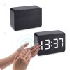 Ceas digital din lemn cu alarma, umiditate, temperatura, 38879