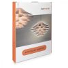 Pendul 90 cm cu abajur modern IQ Jigsaw diametru 50 cm, Kwmobile, Alb, 39219
