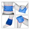 Compresa de gel reutilizabila pentru utilizare la cald/rece, Kwmobile, Albastru/Negru, Poliester, 39298