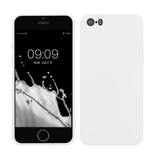 Husa Apple iPhone 5 / iPhone 5s / iPhone SE, Silicon, Alb, 33098.02
