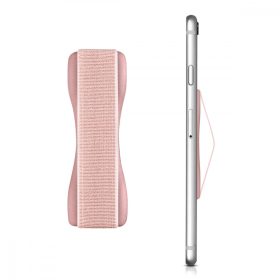   Suport tip inel pentru telefon, Kwmobile, Roz, Plastic, 35411.81