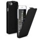 Husa Apple iPhone 8 / iPhone 7 / iPhone SE 2, Piele naturala, Negru, 39346.01
