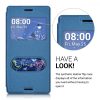 Husa Sony Xperia M4 Aqua, Piele ecologica, Albastru, 37417.17