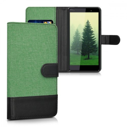 Husa Wiko Fever, Textil, Verde, 37601.71