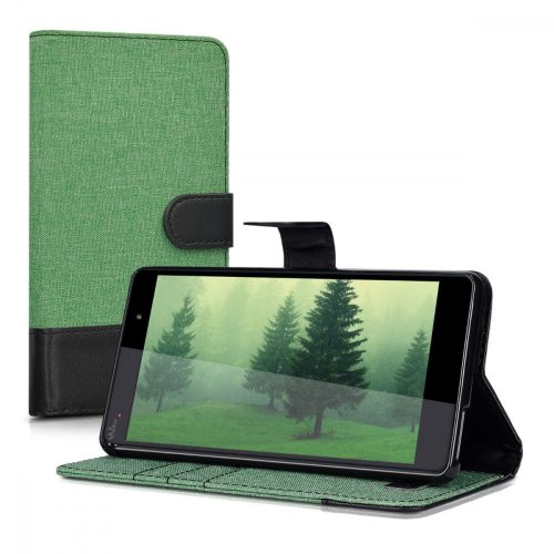 Husa Wiko Fever, Textil, Verde, 37601.71
