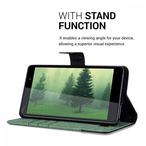 Husa Wiko Fever, Textil, Verde, 37601.71