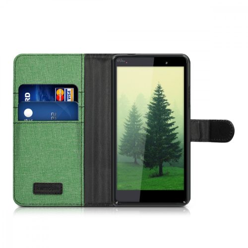 Husa Wiko Fever, Textil, Verde, 37601.71