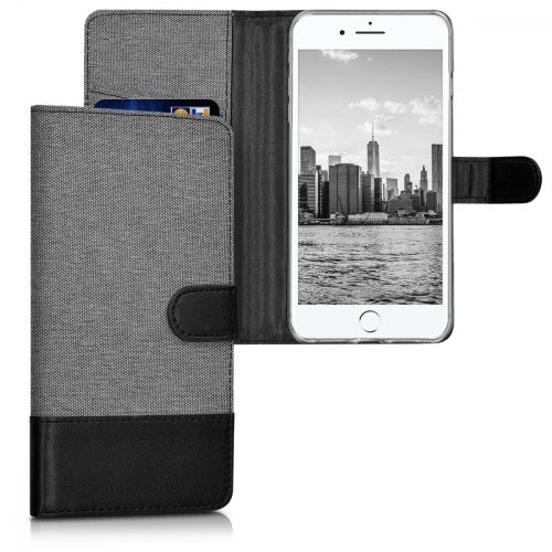 Husa Apple iPhone 8 Plus / iPhone 7 Plus, Textil, Gri, 39496.22
