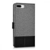 Husa Apple iPhone 8 Plus / iPhone 7 Plus, Textil, Gri, 39496.22