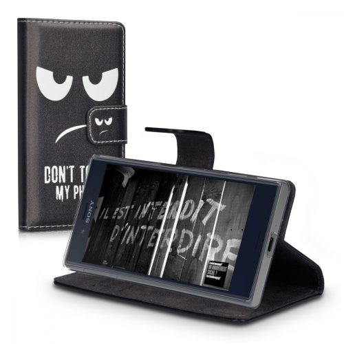 Husa Sony Xperia X Compact, Piele ecologica, Negru, 39638.01