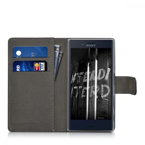 Husa Sony Xperia X Compact, Piele ecologica, Negru, 39638.01