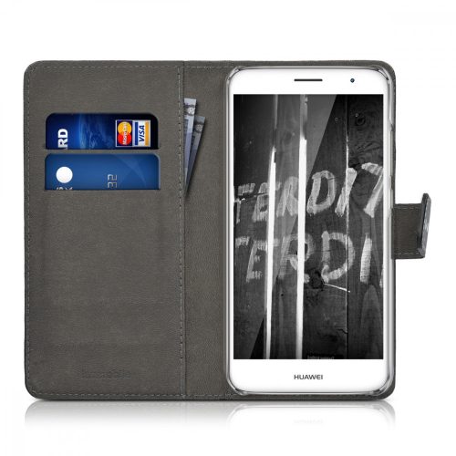 Husa Huawei Nova Plus, Piele ecologica, Negru, 39686.01