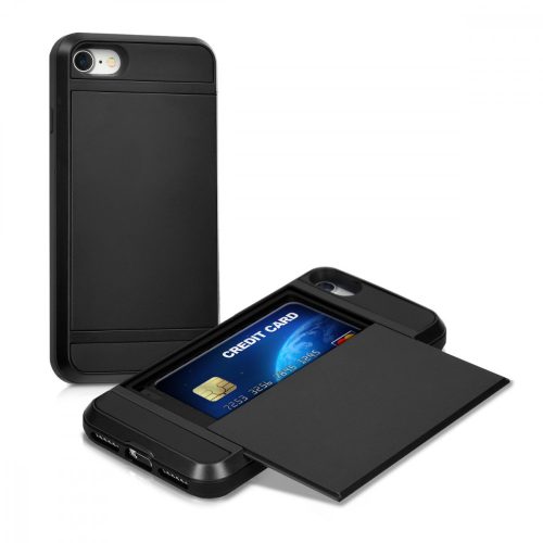 Husa Apple iPhone 8 / iPhone 7 / iPhone SE 2, Policarbonat, Negru, 39486.01