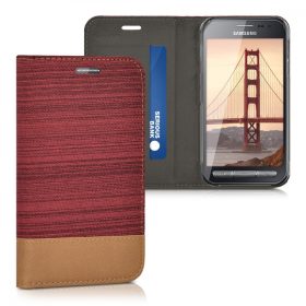 Husa Samsung Galaxy Xcover 3, Textil, Rosu, 38237.20