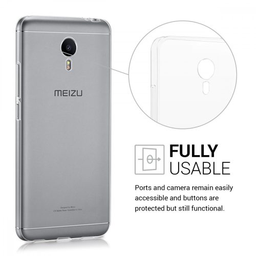 Husa Meizu M3 Note, Silicon, Transparent, 39861.03