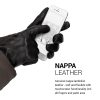 Manusi Navaris din piele pentru Touchscreen, Barbati, Negru, Marime S, 39925.15