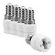 Set 5 Adaptoare dulie de la E14 la G9, Kwmobile, Alb, Ceramica, 40402