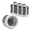 Set 4 Adaptoare dulie de la E40 la E27, Kwmobile, Alb, Plastic, 40403