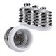 Set 4 Adaptoare dulie de la E40 la E27, Kwmobile, Alb, Plastic, 40403