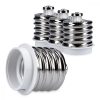 Set 4 Adaptoare dulie de la E40 la E27, Kwmobile, Alb, Plastic, 40403