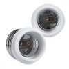 Set 4 Adaptoare dulie de la E40 la E27, Kwmobile, Alb, Plastic, 40403
