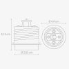 Set 4 Adaptoare dulie de la E40 la E27, Kwmobile, Alb, Plastic, 40403