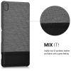 Husa Sony Xperia XA, Textil, Gri, 40421.22