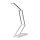 Lampa de birou pliabila cu LED si microUSB, Kwmobile, Argintiu, Aluminiu, 40590.35