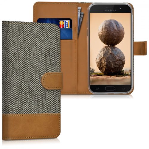 Husa Samsung Galaxy A5 (2017), Textil, Gri, 40709.19