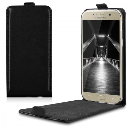 Husa Samsung Galaxy A5 (2017), Piele ecologica, Negru, 40878.01