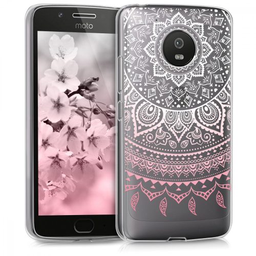 Husa Motorola Moto G5, Silicon, Roz, 41084.01