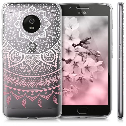 Husa Motorola Moto G5, Silicon, Roz, 41084.01